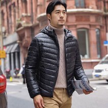 반절기 재고 정리 가을 겨울 얇은 패딩 남성
