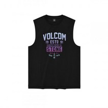VOLCOM 그라데이션 스톤 민소매 티셔츠 블랙