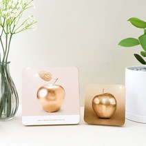 [당일출발] 행운 재물을 잡아주는 회장님 사과 액자 청사과 황금사과 인테리어, 돈오름금사과