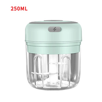 고기 분쇄기 미니 다지기 xiaomi 전기 음식 쵸퍼 마늘 마늘 프레스 야채 쵸퍼 사수, 그린 250ml