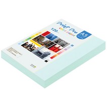 종이문화 프린트프로 칼라복사지 A5 120g No.15 아쿠아블루 160매