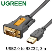 Ugreen U-20223 USB2.0 to RS232 시리얼 컨버터(Prolific/3m)