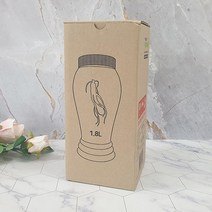 담금주 인삼주 유리 술병 M 1800ml x2개 용기 매실통, 2개