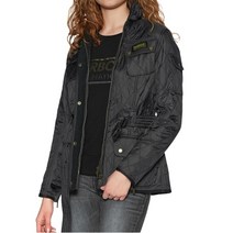 바버 BARBOUR 바버 인터네셔널 폴라 여자 퀼팅 자켓 블랙 LQU0030
