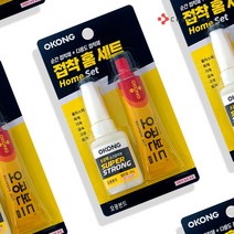 철공자 오공 순간 접착제 홈세트 고무 나무 플라스틱 세라믹 금속 가죽 본드, 1p + 작업장갑