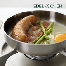 [에델코첸] 통3중 인덕션겸용 돈부리 냄비 16cm (사틴 컷엣지), 단품
