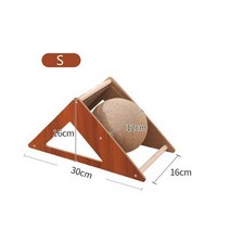 원목캣타워 고양이 귀여운 모던한 설치편한 사이잘 스트레칭 나무타워 고양이 스크레이퍼 보드 인터랙티브, 02 triangle S