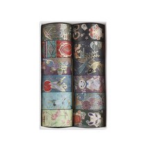 12 개/대 일본 스타일 Washi 테이프 마스킹 스티커 Scrapbooking 접착제 DIY 장식 문구 학교 용품, [01] A 12pcs