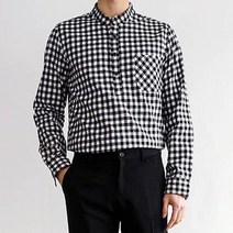 블랙 체크무늬 셔츠 커플 여행 패션 신혼여행룩 코디 가을블라우스