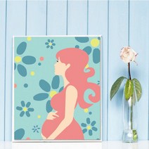 수재샵 기다림 (라운드 3D 가로 25cm X 세로 30cm) 보석십자수