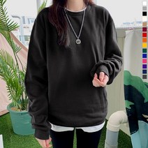 티데일리 남녀공용 기모 맨투맨 무지 특양면 긴팔 티셔츠 (15color)