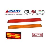 지노기업/LED 면발광 데루등/사각 데루등/12V/24V/특장차 브레이크등/추레라/인증/고급/32016/덤프/화물차/대형트럭/렉카/트레일러/인증/검사/사각 브레이크등/개조용/DIY, LED 32016A (적색)