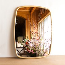 [서운아트] 동글사각 은경 빅 벽거울 4COLOR, 블랙