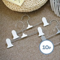 [천삼백케이] [보노하우스] 어반 베이직 논슬립 바지걸이 10P (화이트그레이), 그레이