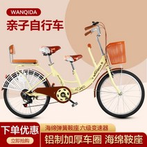 성인 2인용 3인용 자전거 2인승 커플 가족 유원지 관광 이색 자전거, 24인치, 8, 8
