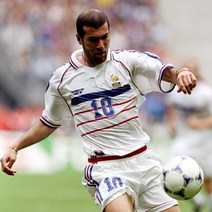 1998 프랑스 어웨이 지단 월드컵 레트로 레전드 축구 유니폼 반팔 상의