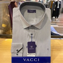 바찌 NC서면점 [21년 봄신상] 커프스 테이핑 신축성 좋은 그레이 스트라이프 슬림핏셔츠