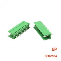 1pcs 10pcs 20 개/몫 HT396K-3.96 스트레이트 바늘 배리어 터미널 블록 300V 15A HT 3.96mm 2P 3P 4P 5P ~ 12P 녹색 플러그, 07 6P _ 02 1PCS