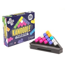 Educational Insights Kanoodle 피라미드 브레인 티저 퍼즐 게임 200가지 도전 중독성 있는 사회적 감각 만 7세 이상