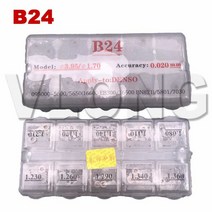 B11 B12 B13 B14 B15 B16 B21 B22 B23 B24 B25 B26 B27 B31 B42 커먼 레일 연료 인젝터 수리 키트 조정 와셔 가스켓, 09 B24(1.000mm-1.500mm)