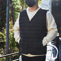 벅703 국내산 자체제작 빅사이즈 남녀공용 경량 패딩조끼, 국산패딩조끼 M