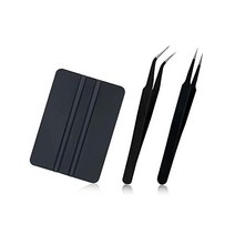 CCyanzi 블랙크래프트 제초 비닐 도구 세트 핀셋 비닐스크레이퍼툴 자기결합비닐레터링스티커용 3피스