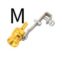 범용 알루미늄 터보 사운드 휘슬 배기 머플러 파이프 BOV 블로우 오프 밸브 시뮬레이터, 09 GOLD 103x59MM