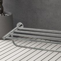 미소팡팡 HLBATH 무광 스텐레스 수건선반 2단 욕실 화장실 스텐 수건선반, HDY61215