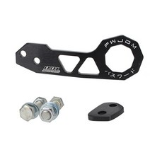 자동차견인고리 차량용견인고리 범용 앞 트레일러 후크 알루미늄 합금 ak-8108 견인 도구 jdm 자동 후면 범퍼에 대한 액세서리, 검은색