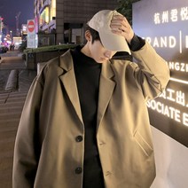 쁘띠 정장 코트 남자 트렌드 와이드 루즈핏 인싸템 미니 셋업 남성마자켓 상의 어텀 무드 2809022266