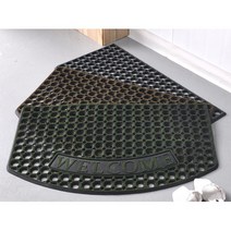 실외 고급 고무발판 welcome 글씨 질긴 현관매트50x80 건물현관 메트 입구발판 먼지, 그레이
