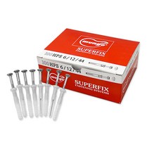 칼블럭 칼브럭 타격 앙카 콘크리트 시멘트 피스 고정 5mm 12mm 25mm 40mm 75mm 95mm 110mm 130mm 145mm 160mm 180mm, 6 x 12 1통