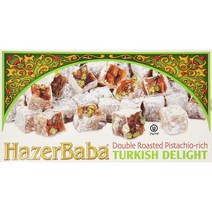 미국직구 Hazer Baba Turkish Delight 더블 로스트 피스타치오 풍부 350g (12.25온스) Hazer Baba Turkish Delight, 상세참조, 수량