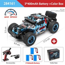 WLtoys 284010 1:28 4WD RC 자동차 LED 조명 포함 2.4G 라디오 원격 제어 오프로드 드리프트 몬스터 트럭, 03 284161 3B  Box
