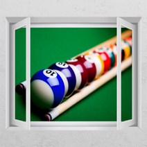 td831-당구장공 창문그림액자 D타입엘레강스실버