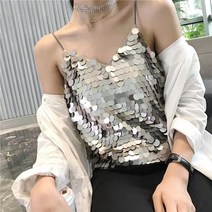 BLOWFISH FUGU 무대복 Q-015 여자 스팽글 나시