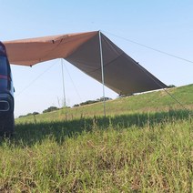 차량용어닝 자동차 차량 차량용 차박 그늘막 어닝 빅사이즈 캠핑, 베이지_300x200cm