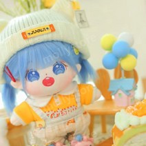20cm 무속성 솜인형 여자 솜깅이 몸체 아이돌인형 목화솜 면 봉제인형 선물, 20cm(옷 제외), 바다 소금 우유 푸 (출생 증명서 포함)
