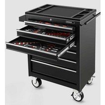 수납트롤리 6L 수납장 바퀴달린선반 무빙 캐비닛, 상세 페이지 참고, 블랙 드로우 4개 강화