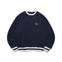 YALE SMALL 2 TONE ARCH CREWNECK NAVY / STRIPE YC7CR0056NA