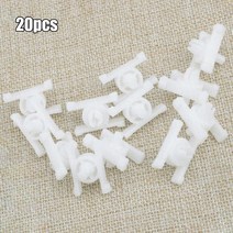 고정 클립 홀더 그립 리벳 캡 수리 버클 핀 자동차 도어 트림 몰딩 클립 고정 교체 흰색 나일론 BMW E21 E