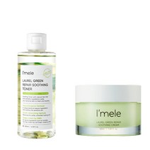 아이멜리 로럴그린 리페어 수딩토너 200ml+ 크림50ml 외 기초케어세트, 수딩토너200ml+수딩크림