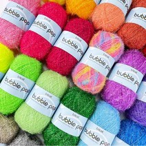 bubble pop 거품잘나는 수세미실 38컬러 부드러운 날개사 대용량 100g, 올리브