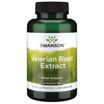 Swanson 스완슨 Valerian Root 발레리안 루트 200mg 120캡슐, 120정, 1개