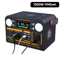 TEAMPL 파워뱅크 캠핑용 차박 야외 대용량배터리 220V, 1000W-1940WH