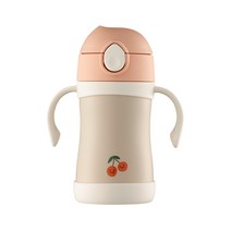 푸고 프리미엄 뉴트럴 유아 보냉보온 빨대컵 텀블러 용품, 02. TKFE-280, 뉴트럴핑크(P)
