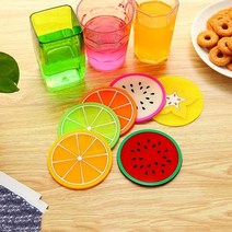 실리콘 과일 컵받침 모양 트로피 커피잔 대 _ 22092786EA, 쿠팡 3번샵 3레몬 DC000732