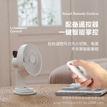 리릿 무선 데스크 클립 선풍기 리모컨 조작, 블랙