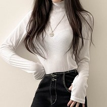 입꼬 베이직 워머 폴라 크롭 긴팔 터틀넥6color