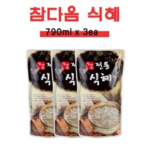 파낙스 참다음 전통식혜 790ml x 3 낱개포장 찜질방 음료 원액 베이스, 750ml*3